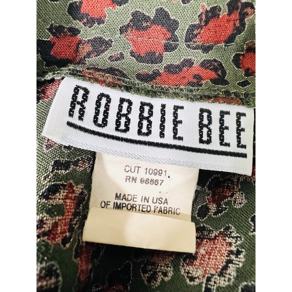 Vintage Robbie Bee Brown Giraffe Maxi Dress 2 Pc Set Safari Animal Print Size 10 - Picture 11 of 12